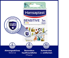 HANSAPLAST Hassas çocuk flasterleri 6 cmx1 m, 1 adet
