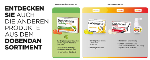 DOBENSANA Bitkisel Bal Aromalı Vit.C & Çinko Pastil, 16 adet