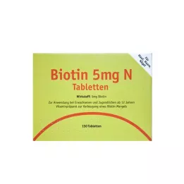 BIOTIN 5 mg N tablet, 150 adet
