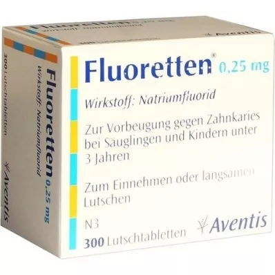 FLUORETTEN 0,25 mg tablet, 300 adet