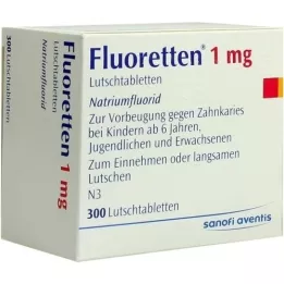 FLUORETTEN 1.0 mg tablet, 300 adet