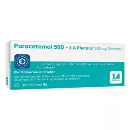 PARACETAMOL 500-1A İlaç Tabletleri, 20 adet