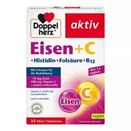 DOPPELHERZ Demir+Vit.C+L-Histidin Tablet, 30 Kapsül