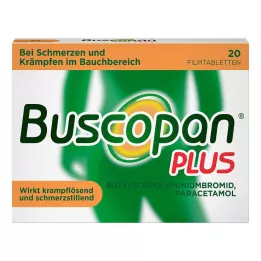 BUSCOPAN artı 10 mg/500 mg film kaplı tabletler, 20 adet
