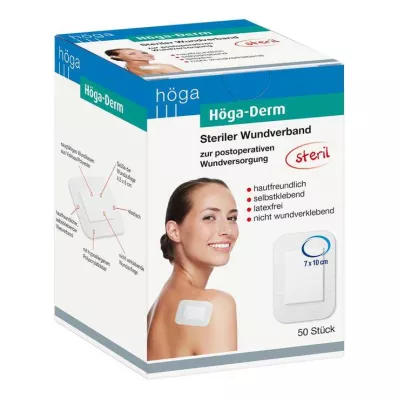 HÖGA-DERM Steril plasterler 70x100 mm, 50 adet HÖGA-DERM Steril plasterler 70x100 mm, 50 adet