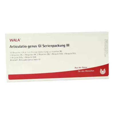 ARTICULATIO cins GL Seri paket 3 ampul, 10X1 ml ARTICULATIO cins GL Seri paket 3 ampul, 10X1 ml