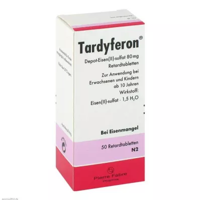 TARDYFERON Uzun süreli salınımlı tabletler, 50 adet TARDYFERON Uzun süreli salınımlı tabletler, 50 adet