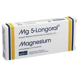 MG 5 LONGORAL Çiğneme tabletleri, 20 adet