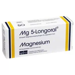 MG 5 LONGORAL Çiğneme tabletleri, 50 adet