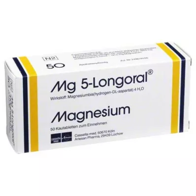 MG 5 LONGORAL Çiğneme tabletleri, 50 adet MG 5 LONGORAL Çiğneme tabletleri, 50 adet
