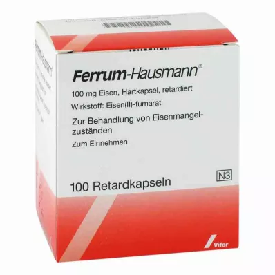 FERRUM HAUSMANN Uzun süreli salınımlı kapsüller, 100 adet FERRUM HAUSMANN Uzun süreli salınımlı kapsüller, 100 adet