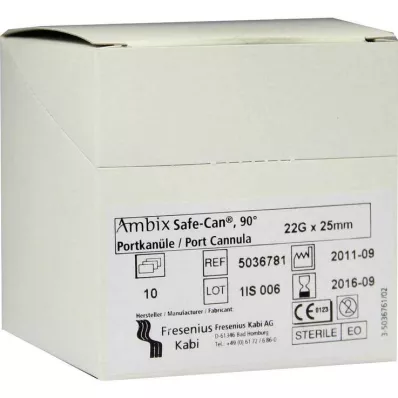 AMBIX Safe-Can Portpunkt.Kan.22 Gx25 mm bükülmüş, 10 adet AMBIX Safe-Can Portpunkt.Kan.22 Gx25 mm bükülmüş, 10 adet