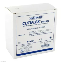 CUTIFLEX Folyo sıvalar kare 38x38 mm MasterAid, 100 adet
