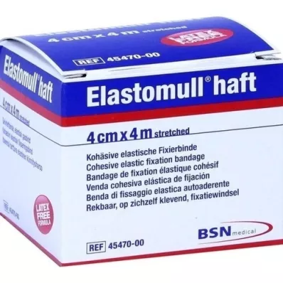 ELASTOMULL yapışkanlı 4 cmx4 m sabitleme bandajı, 1 adet