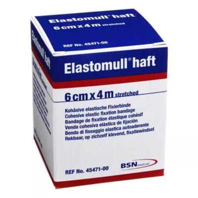 ELASTOMULL yapışkanlı 6 cmx4 m sabitleme bandajı, 1 adet ELASTOMULL yapışkanlı 6 cmx4 m sabitleme bandajı, 1 adet