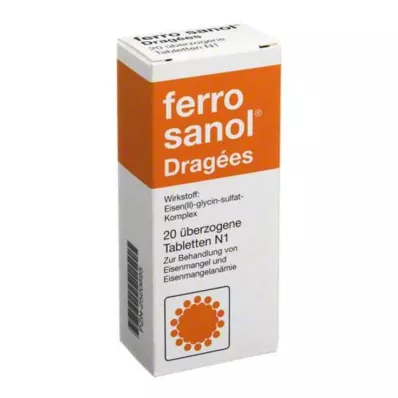 FERRO SANOL kaplamalı tabletler, 20 adet FERRO SANOL kaplamalı tabletler, 20 adet