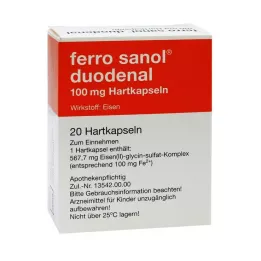 FERRO SANOL duodenal Hartkaps.m.msr.überz.Pell., 20 adet