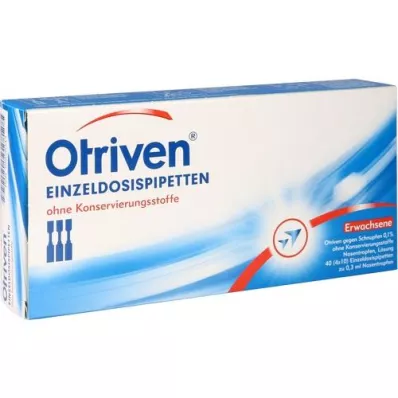 OTRIVEN %0,1 burun damlası tek dozluk pipet, 40X0,3 ml