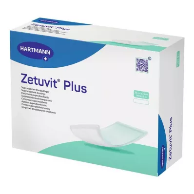 ZETUVIT Plus ekstra güçlü emici kompres steril 20x25 cm, 10 adet