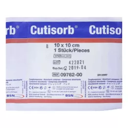 CUTISORB Emme pedleri steril 10x10 cm, 1 adet