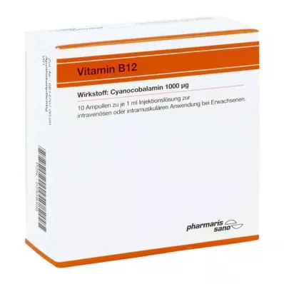 VITAMIN B12 RÖWO 1.000 μg ampul, 10X1 ml