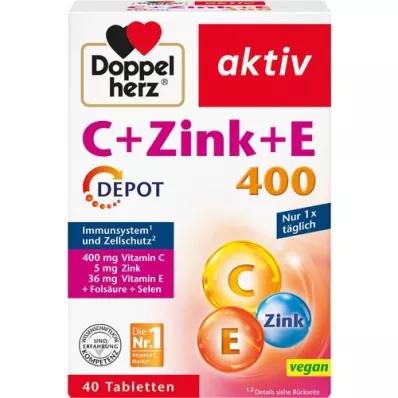 DOPPELHERZ C+Zinc+E Depot Tabletler, 40 adet