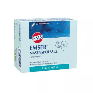 EMSER Burun çalkalama tuzu fizyolojik Btl., 20 adet