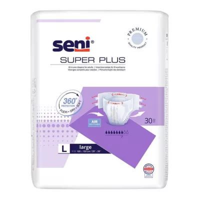 SUPER SENI Plus inkontinans pantolonu gece f.E. 3 L beden, 30 adet