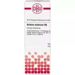 ACIDUM ACETICUM D 6 seyreltme, 20 ml