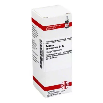 ACIDUM FORMICICUM D 12 seyreltme, 20 ml ACIDUM FORMICICUM D 12 seyreltme, 20 ml