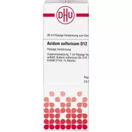 ACIDUM SULFURICUM D 12 seyreltme, 20 ml