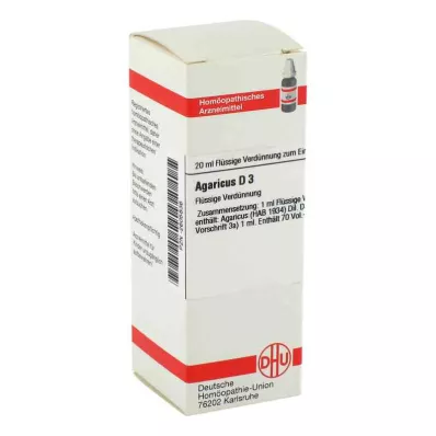 AGARICUS D 3 seyreltme, 20 ml