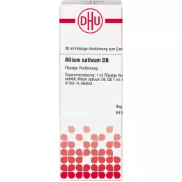 ALLIUM SATIVUM D 6 seyreltme, 20 ml