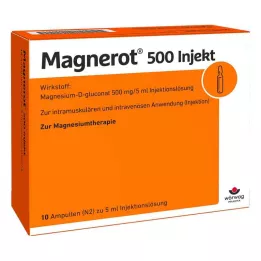 MAGNEROT 500 enjekte edilebilir ampul, 10X5 ml