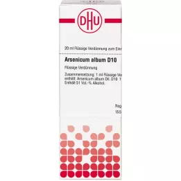 ARSENICUM ALBUM D 10 seyreltme, 20 ml