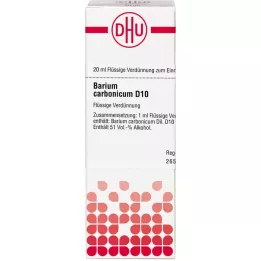 BARIUM CARBONICUM D 10 seyreltme, 20 ml