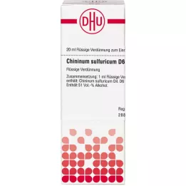 CHININUM SULFURICUM D 6 seyreltme, 20 ml