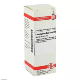 CHININUM SULFURICUM D 6 seyreltme, 20 ml