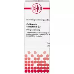 COLLINSONIA CANADENSIS D 3 seyreltme, 20 ml