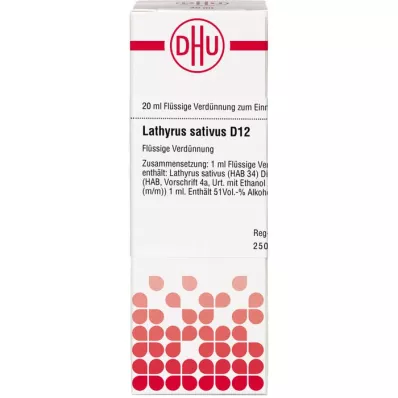 LATHYRUS SATIVUS D 12 seyreltme, 20 ml
