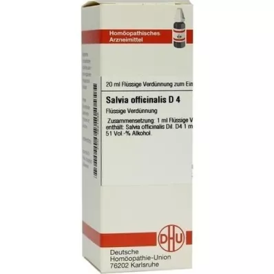 SALVIA OFFICINALIS D 4 seyreltme, 20 ml