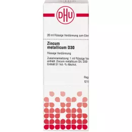 ZINCUM METALLICUM D 30 seyreltme, 20 ml