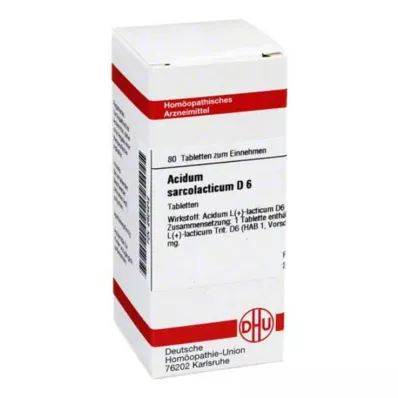 ACIDUM SARCOLACTICUM D 6 Tablet, 80 Kapsül