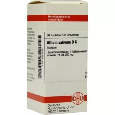 ALLIUM SATIVUM D 6 Tablet, 80 Kapsül