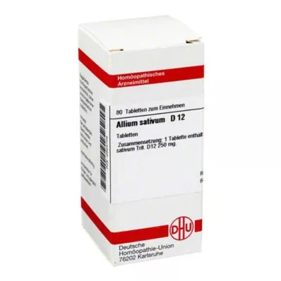 ALLIUM SATIVUM D 12 Tablet, 80 Kapsül