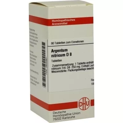 ARGENTUM NITRICUM D 8 Tablet, 80 Kapsül