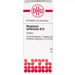 ATROPINUM SULFURICUM D 12 Tablet, 80 Kapsül