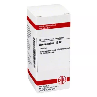 AVENA SATIVA D 12 Tablet, 80 Kapsül AVENA SATIVA D 12 Tablet, 80 Kapsül