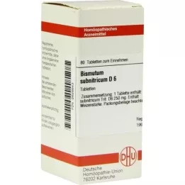 BISMUTUM SUBNITRICUM D 6 Tablet, 80 Kapsül