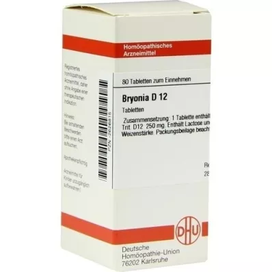 BRYONIA D 12 Tablet, 80 Kapsül